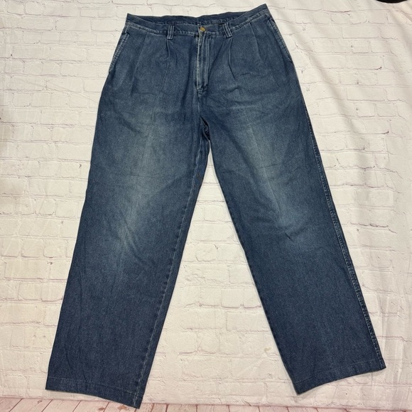 Nautica Other - NAUTICA Jeans men’s blue denim slacks relaxed fit Vintage 80s 90s Size 36x34 EuC